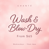 Hair- Wash & Blow-Dry  from $65