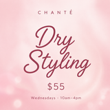 Hair- Dry Styling $55