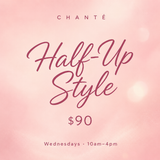 Hair- Half-Up Style from $90